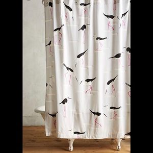 Anthropologie Beach Gull Shower Curtain